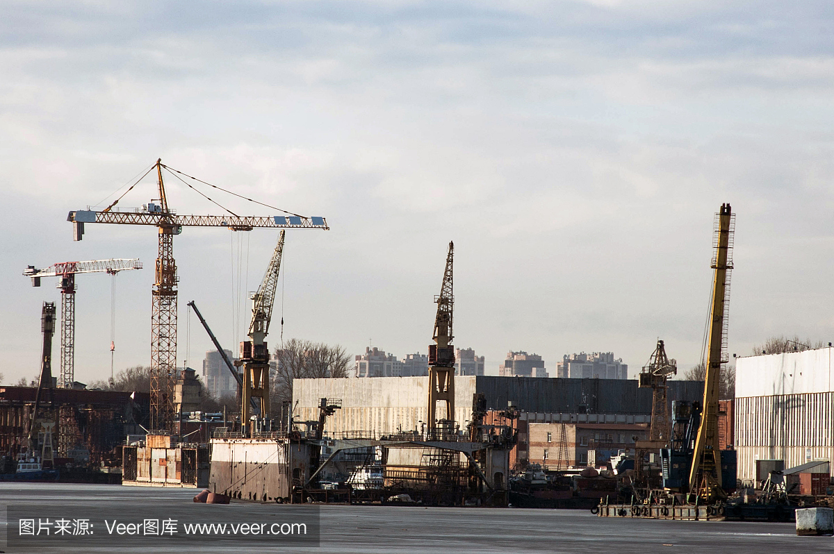 城市工業景觀。