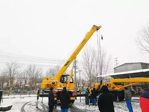 好吊車,森源造 風雪難阻客戶看車熱情